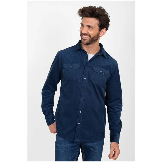 Brakeburn Blue Cord Shirt 5 Brakeburn Blue Cord Shirt - Image 5