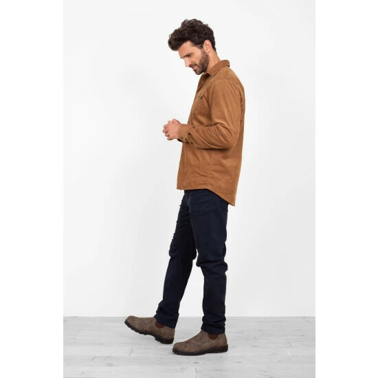 Brakeburn Brown Cord Shirt 4 Brakeburn Brown Cord Shirt - Image 4