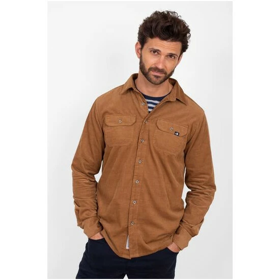 Brakeburn Brown Cord Shirt 5 Brakeburn Brown Cord Shirt - Image 5