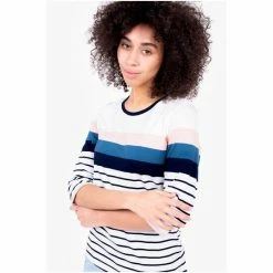 Brakeburn White Indi 3/4 Sleeve T-Shirt -Brakeburn shop unnamed file 9