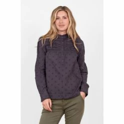 Brakeburn Grey Lumi Blouse