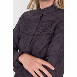 Brakeburn Grey Lumi Blouse -Brakeburn shop unnamed file 908