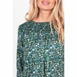 Brakeburn Green Ditsy Blouse -Brakeburn shop unnamed file 913