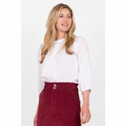 Brakeburn White Lola Motif Blouse