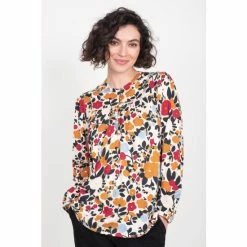 Brakeburn White Bloom Floral Blouse