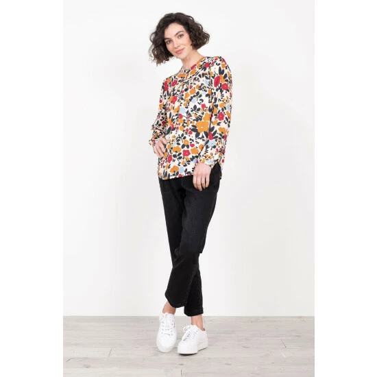 Brakeburn White Bloom Floral Blouse 4 Brakeburn White Bloom Floral Blouse - Image 4