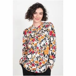 Brakeburn White Bloom Floral Blouse 9 Brakeburn White Bloom Floral Blouse -Brakeburn shop unnamed file 935