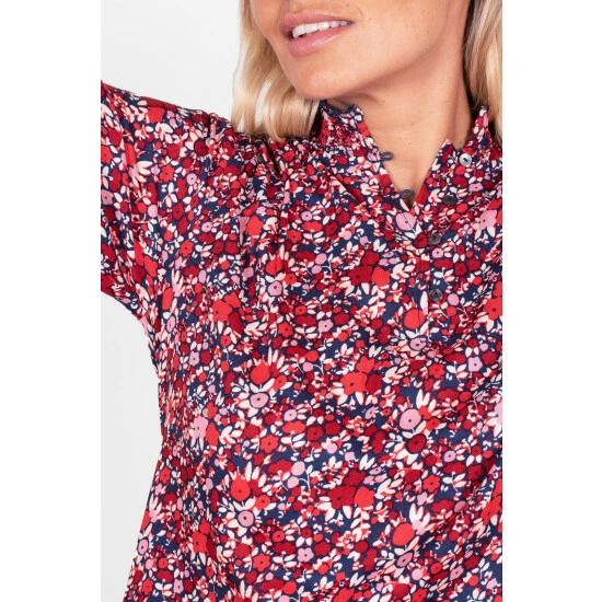 Brakeburn Red Floral Blouse 3 Brakeburn Red Floral Blouse - Image 3