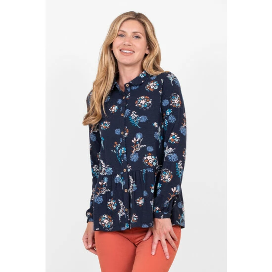 Brakeburn Blue Meadow Trail Jersey Blouse 1 Brakeburn Blue Meadow Trail Jersey Blouse