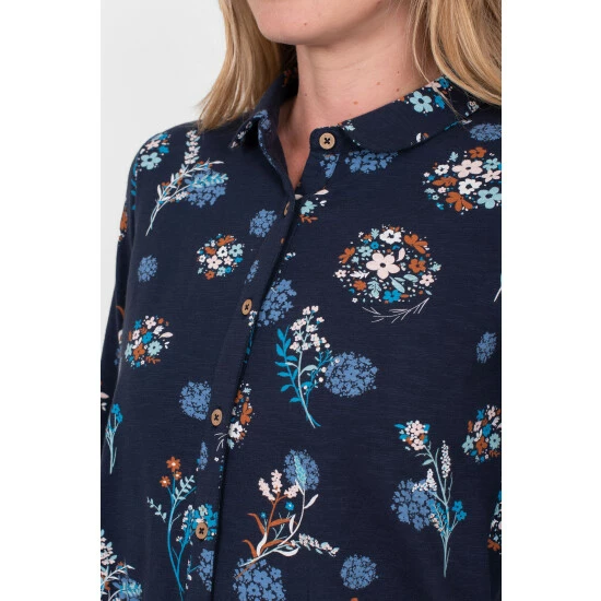 Brakeburn Blue Meadow Trail Jersey Blouse 3 Brakeburn Blue Meadow Trail Jersey Blouse - Image 3