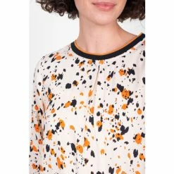 Brakeburn Cream Abstract Blouse -Brakeburn shop unnamed file 958