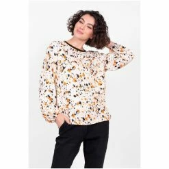Brakeburn Cream Abstract Blouse -Brakeburn shop unnamed file 960