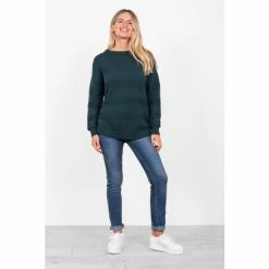 Brakeburn Green Texture Stripe Jumper -Brakeburn shop unnamed file 970
