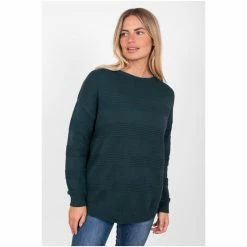 Brakeburn Green Texture Stripe Jumper -Brakeburn shop unnamed file 971