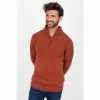 Brakeburn Orange Rust Quarter Zip Jumper